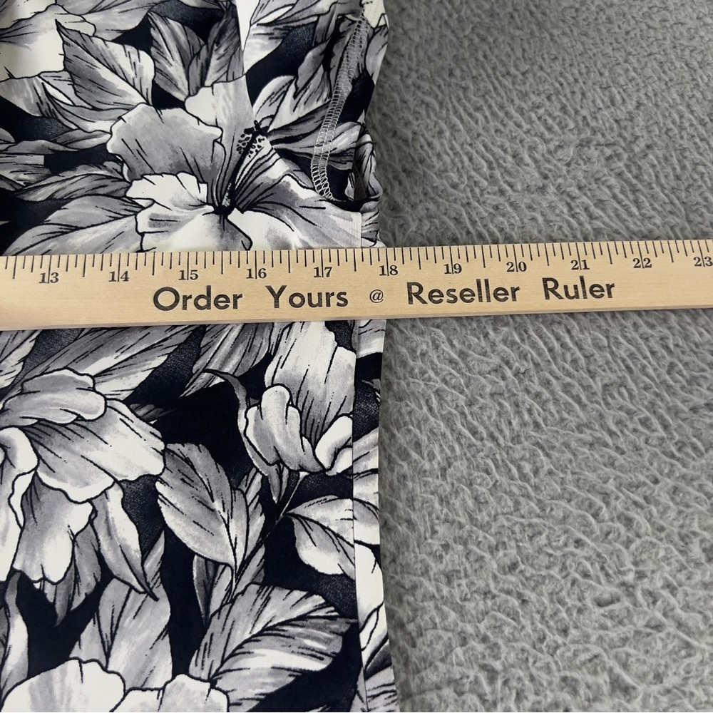 Tommy Bahama Aubrey Lani Kai Bay Dress Womens Small Black White Floral Beach - Picture 8 of 9